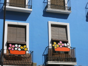 Colorful building in Granada