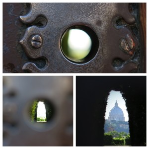 View of the keyhole and the secret it holds!