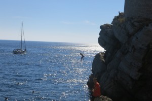 Cliff jumps