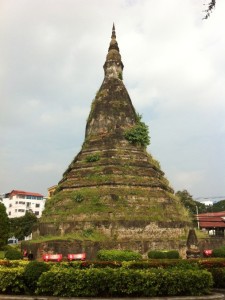 The Black Stupa...one of the more appealing sights in the city (if you've tired of wats, as we have).
