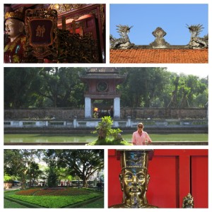 Some shots from around the Temple of Literature. Built in 1070 and dedicated to Confucious, it was one of a few spots around the city we saw that gave a glimpse into the past even though the original architecture has been supplemented by more recent additions.