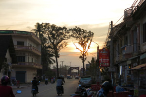 Street scene in Kampot.