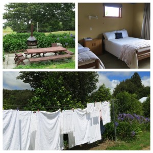 My, less adventurous, chores. Look at those smartly made beds, tidy grill area and smartly hung towels!