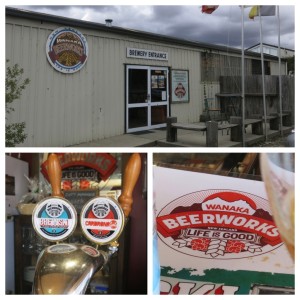 At Wanaka Beerworks. What the brewery lacks in looks it made up for in taste. 