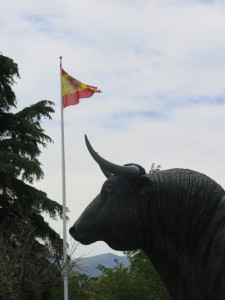 Outside the bullfighting ring in Ronda.