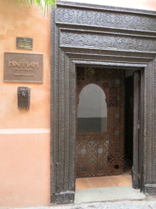 Entrance to the Hammam (no photos allowed inside).