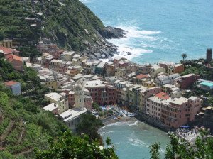 Descent into Vernazza from Monterosso