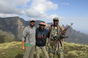 Grabbing a quick shot with Norr (middle) and Mehabo (right… again, with the M16) after a great four days.