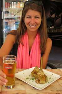 Don’t miss the Carciofi alla Giuda  (artichokes Jewish style) in the Jewish Ghetto