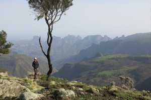 Noelle taking in the views at our last stop of the trip.