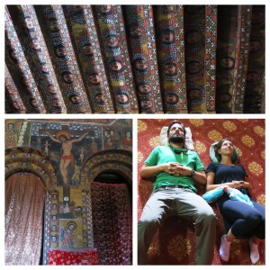 Dave and I seeking inspiration from Selassie Church