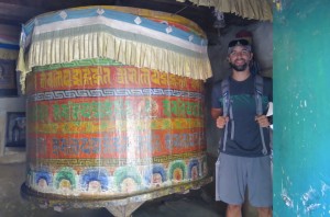 Giant prayer wheels are often found, housed in ancient buildings and spun only in groups of odd numbers.