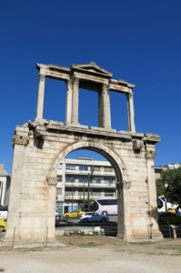 Arch of Hadrian, a Roman gateway built in, you know, 131 or 132 AD. 