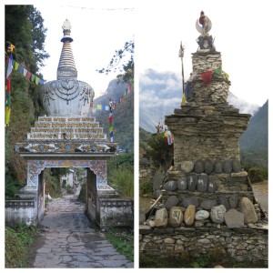 Another common sight in Buddhist areas, these stupas litter the Annapurna hillsides.