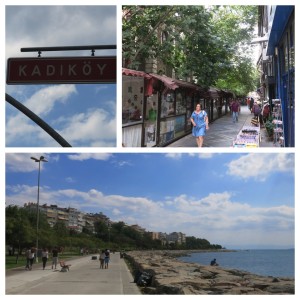 Taking in the streets and waterfront path on the Asian side of the city in Kadikoy.