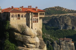 Varlaam Monastery with Roussanou in the background.