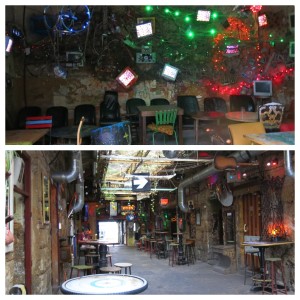 Ruin Pub room. Christmas lights not your thing? You have options.