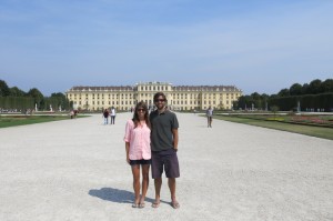A beautiful day at Schonbrunn Palace.
