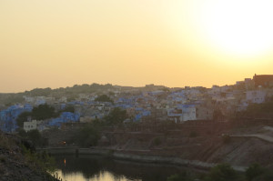 The sun setting on our last full day in India. 