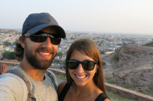 Up above the city just before sunset on our first full day in Jodhpur.