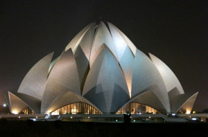 And finally, Lotus Temple. Again taken from a distance, since the 2.5hr commute to arrive here unfortunately ended just as they shut the gates for the day. Still impressive form afar, the entire structure is built from marble to look like a lotus flower.