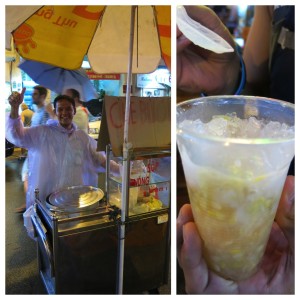 The popular SE Asian dessert, Chè, was everywhere. Made with beans or rice, or...something...it's delicious. And rain or shine, this guy was the friendliest vendor in Saigon.