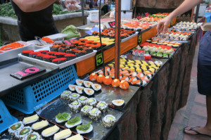 Even open-air sushi.