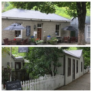 Two of our favorite Arrowtown locations, Fork & Tap (top) and Provisions Cafe (bottom), housed in the once-homes of gold miners.
