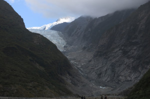 Going in for a look at Franz Josef.