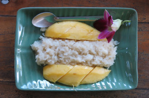 One last go 'round with the mango sticky rice. We'll miss you.