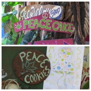 Less secretly on offer around the island: Peace snacks.