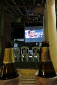 We caught a surprise showing of Wolf of Wall Street at a local bar. Best enjoyed with a cold Chang, like everything else in Railay.