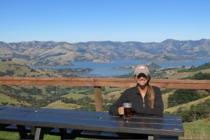 Hilltop Tavern provided ridiculous views over the Banks Peninsula.