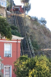 An unused funicular track. Thanks for nothing, funicular.