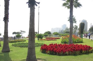 Pretty El Parque del Amor ("Love Park") on the coast in Miraflores.