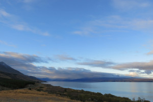 One last view of Lake Pukaki before heading to Lake Tekapu.