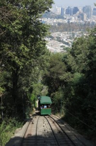 After our breathless hike to the top, we opted for a ride on the funicular down.